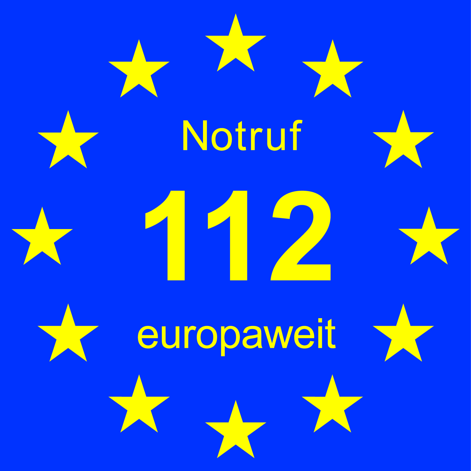 Nutrufnummer 112 Europaweit